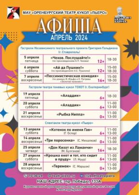 В Оренбург с гастролями приедут театры кукол из Екатеринбурга и Ставрополя
